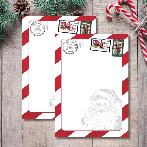 Blank Add Your Own Santas North Pole Postmarked  Invitation