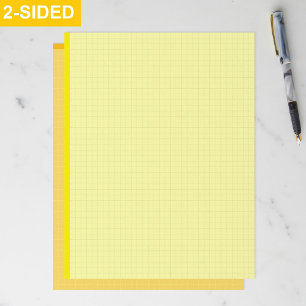 Blank Aesthetic Yellow Graph Papers (Grid Squared)