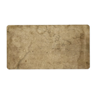 Blank Aged Distressed Paper, Dark Rustic Antique Label