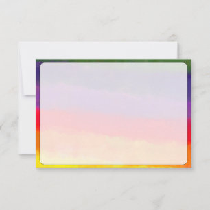 Blank All Occasion Bordered Watercolor Note Card