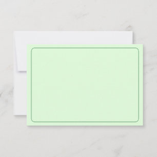 Blank All Occasion Green Bordered Note Card