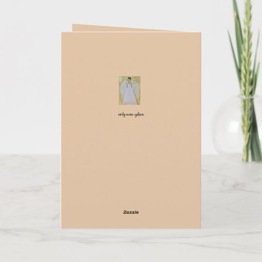 Blank Angel Card Zazzle