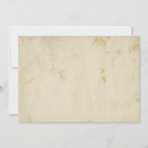 Blank Antique Aged Paper Custom Invitations