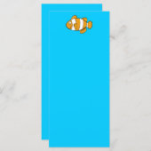 Blank Aqua and Cute Cartoon Fish (Front/Back)