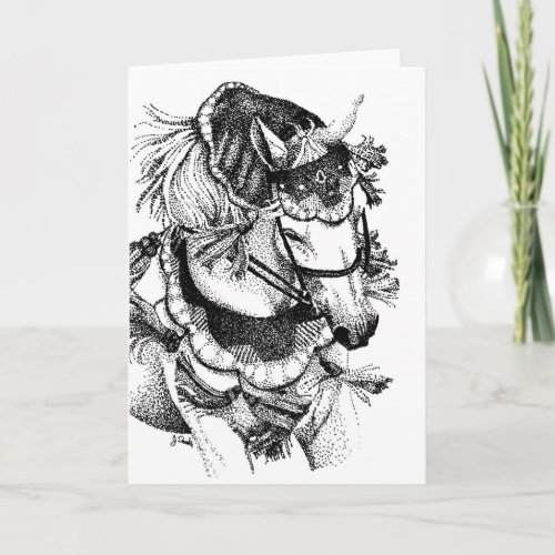 Blank Arabian Horse Greeting Card