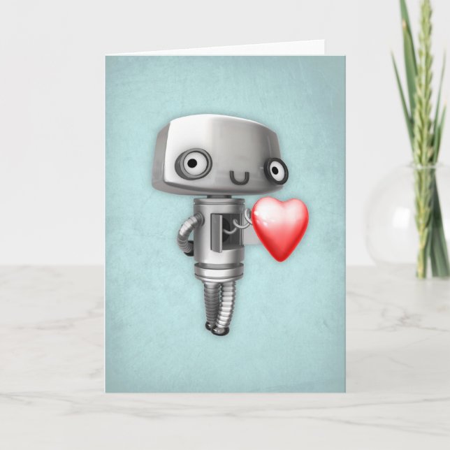 Blank Art Card - Robot Love (Front)