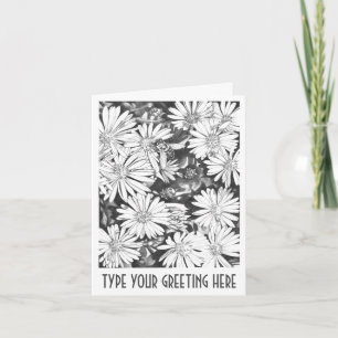 Blank Art Card Wildflower Customized Greeting Card
