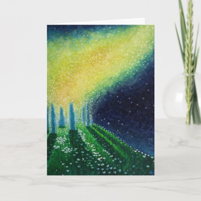 Blank Art greeting card, original art stonehenge Card (Front)