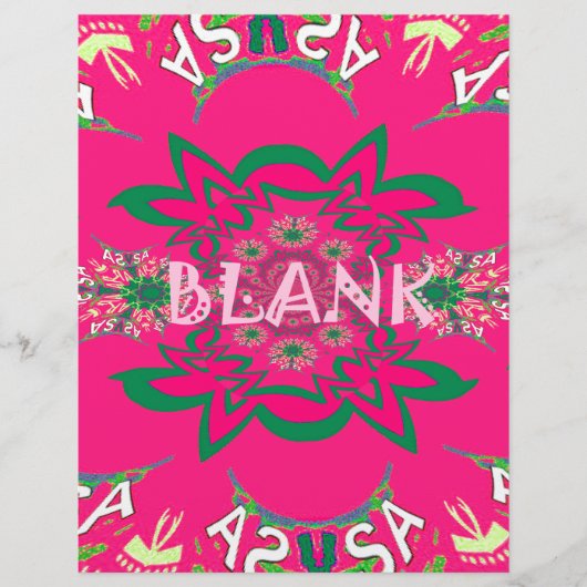 Blank baby vivid pink floral purple shade monogram (Front)