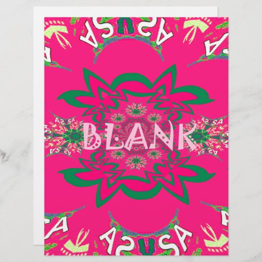 Blank baby vivid pink floral purple shade monogram (Front/Back)