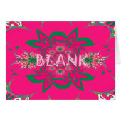 Blank baby vivid pink floral purple shade monogram (Front Horizontal)