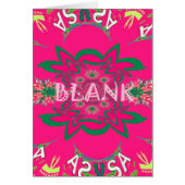 Blank baby vivid pink floral purple shade monogram (Front)