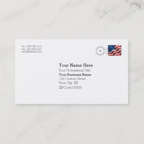 Blank Back Envelope Business Card