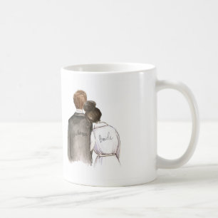 BLANK BACK Mug Dk Br Bun Bride Br Man
