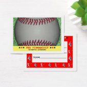 Blank Baseball Cards for collecting Autographs! (Desk)