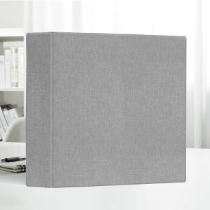 Blank Beige Linen Clean Simple Fabric Texture 3 Ring Binder