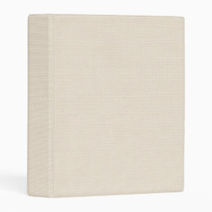 Blank Beige Linen Fabric Texture Minimalist Clean Mini Binder