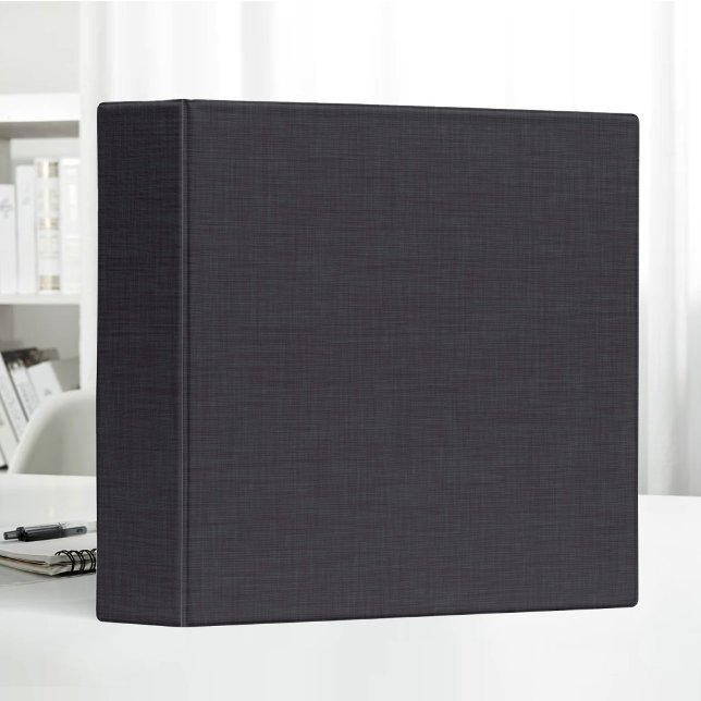 Blank Beige Linen Texture Simple Minimalist 3 Ring Binder (Creator Uploaded)