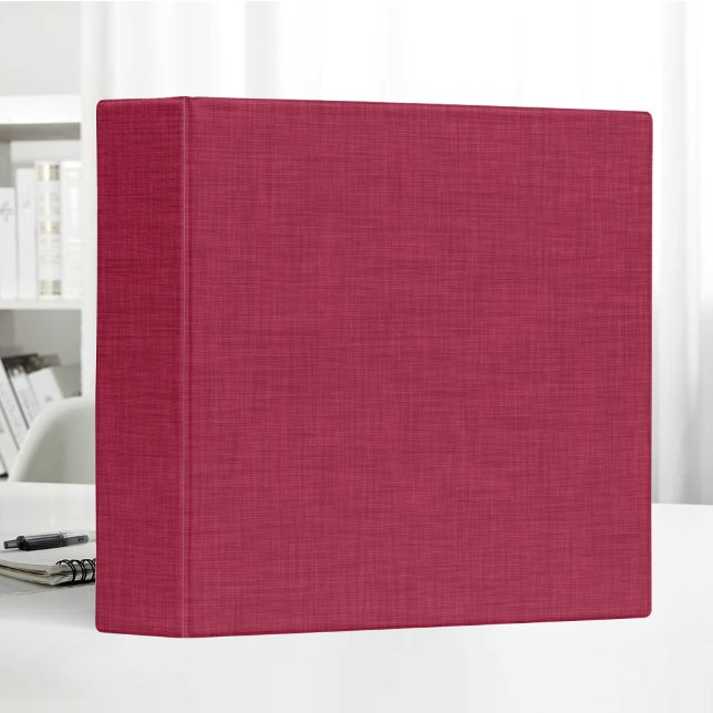 Blank Beige Linen Texture Simple Minimalist 3 Ring Binder (Creator Uploaded)