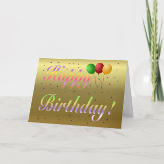Blank Birthday Card