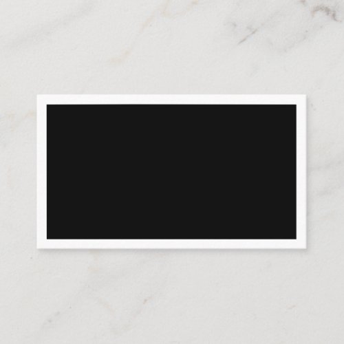 Blank Black Business Card