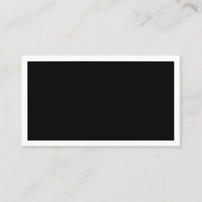 Blank Black Business Card (Front)