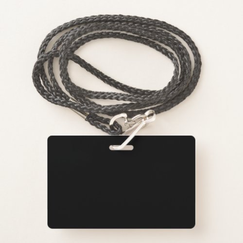 Blank Black DIY Template Custom Text Photo Image Badge