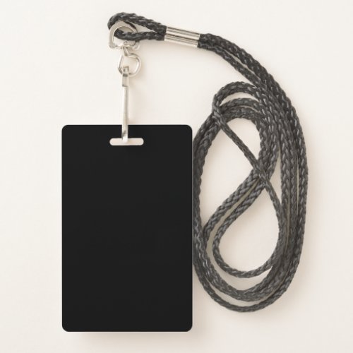 Blank Black DIY Template Custom text  photo image  Badge