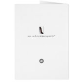 Blank black shoe card (Back)