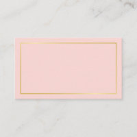 Blank Blush Pink & Gold Wedding Advice and Wishes