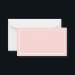 Blank Blush Pink Wedding Advice and Wishes Card<br><div class="desc">Blank Blush and White Wedding Wedding Advice and Wishes Card
featuring white rectangle border on blush pink background.
Also perfect as wedding place cards,  business cards and more.

Click on the customize it button to personalize the design by choosing background color you like.</div>
