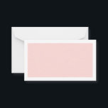 Blank Blush Pink Wedding Advice and Wishes Card<br><div class="desc">Blank Blush and White Wedding Wedding Advice and Wishes Card
featuring white rectangle border on blush pink background.
Also perfect as wedding place cards,  business cards and more.

Click on the customize it button to personalize the design by choosing background color you like.</div>