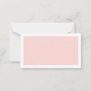 Blank Blush Pink Wedding Advice and Wishes Card