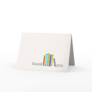 Blank Book Themed THANK YOU Card