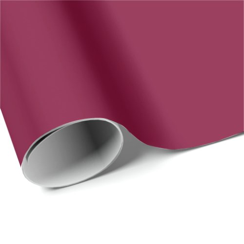 Blank Bordeaux Vintage Classic Retro Solid Color Wrapping Paper