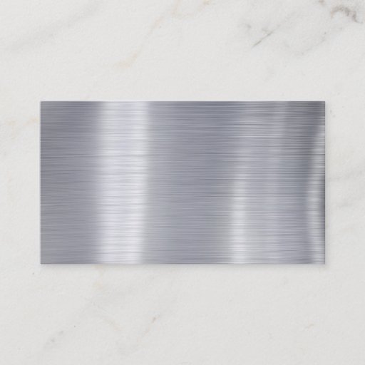 Customizable Blank Brushed Aluminum "Faux Aluminum" Business Card