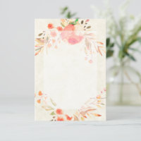 Blank budget Orange floral  wedding 