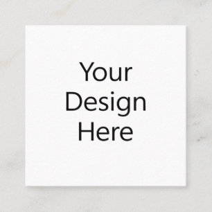 Blank Business Card 2.5"x2.5"