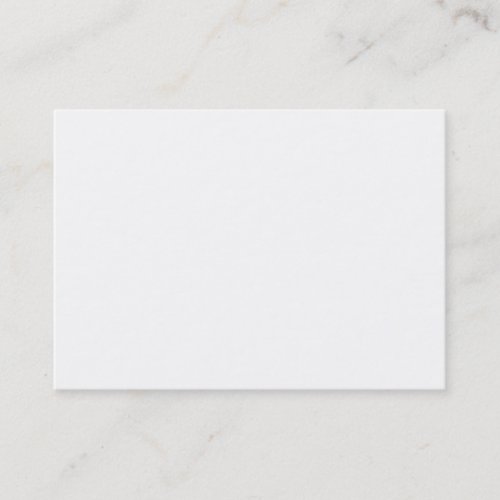 Blank Business Card - Chubby White