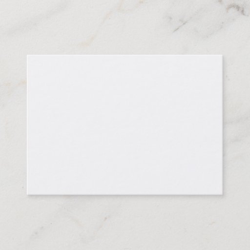 Customizable Blank Business Card - Chubby White