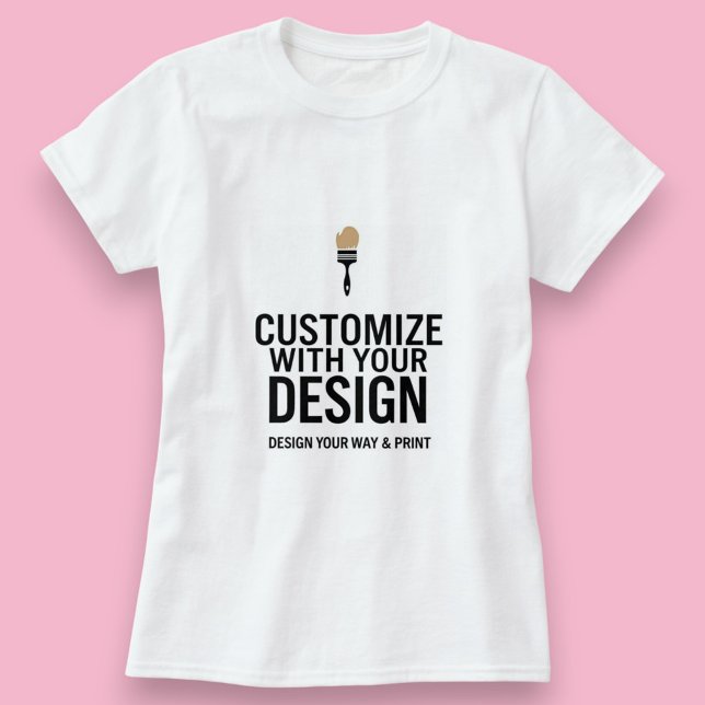Blank Business Corporate Customizable Simple  T-Shirt (Creator Uploaded)