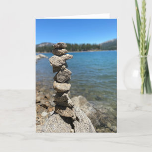 Blank Cairn Letterpress Thank You Card