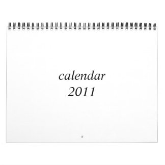 Blank calendar 2011