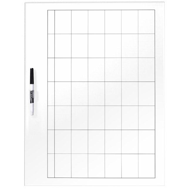 Blank Calendar Large Dry Erase Boards With Pen (Front)