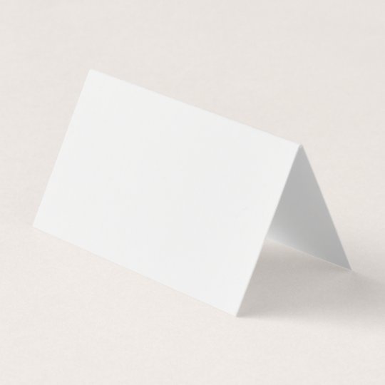 Blank Canvas Folded Business Card Template