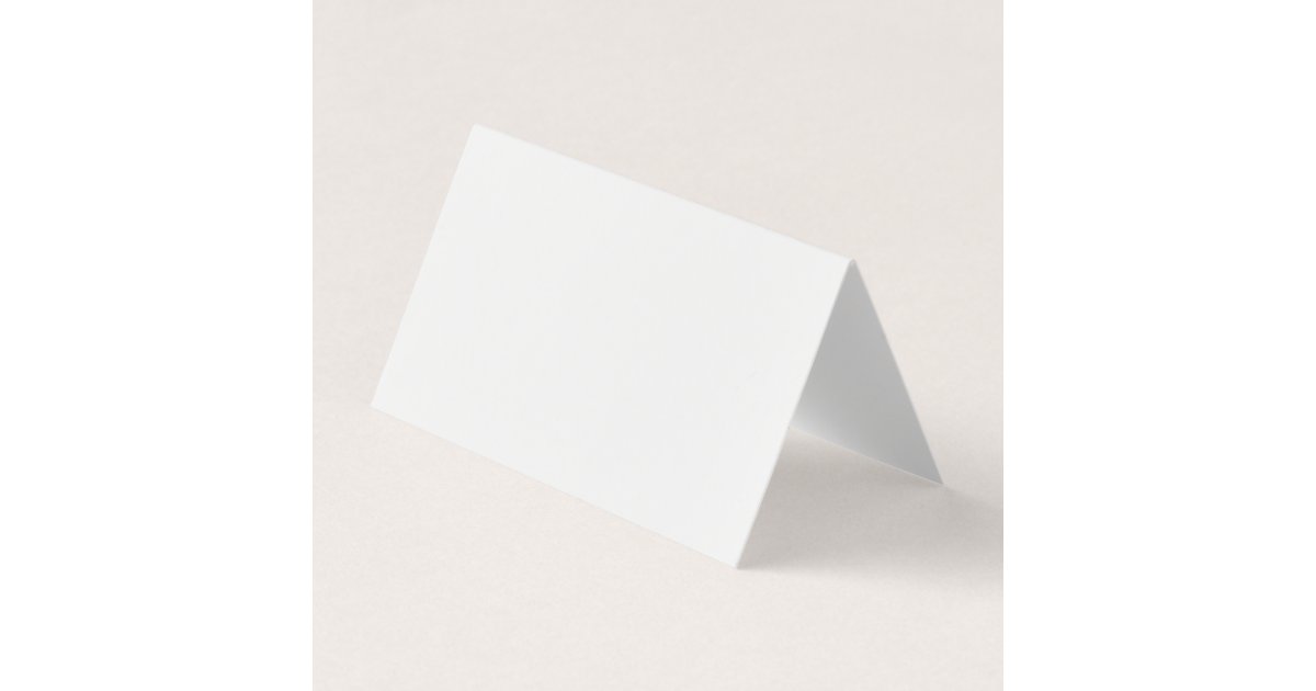 blank canvas folded business card template | Zazzle