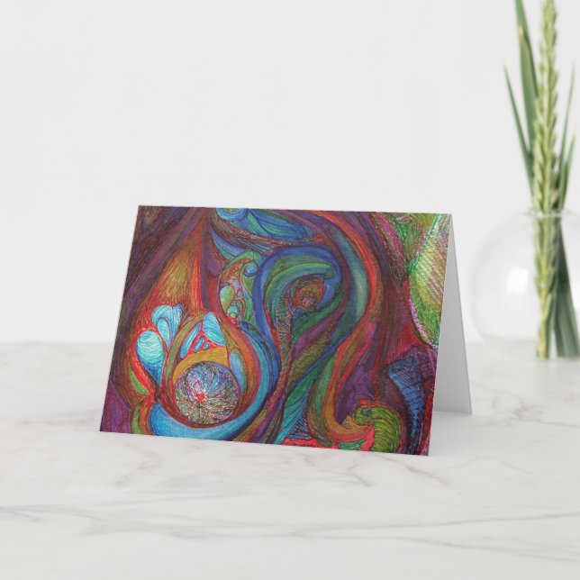 Blank Card 5x7 titled "Euphoria" by M.Manderbach (Front)