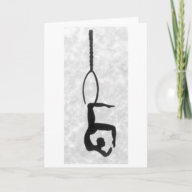 Blank Card: Aerial Hoop Artist Card (Front)