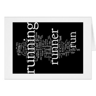 Blank Card for Runners