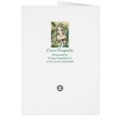 Blank Card - Green Dragonfly (Back)